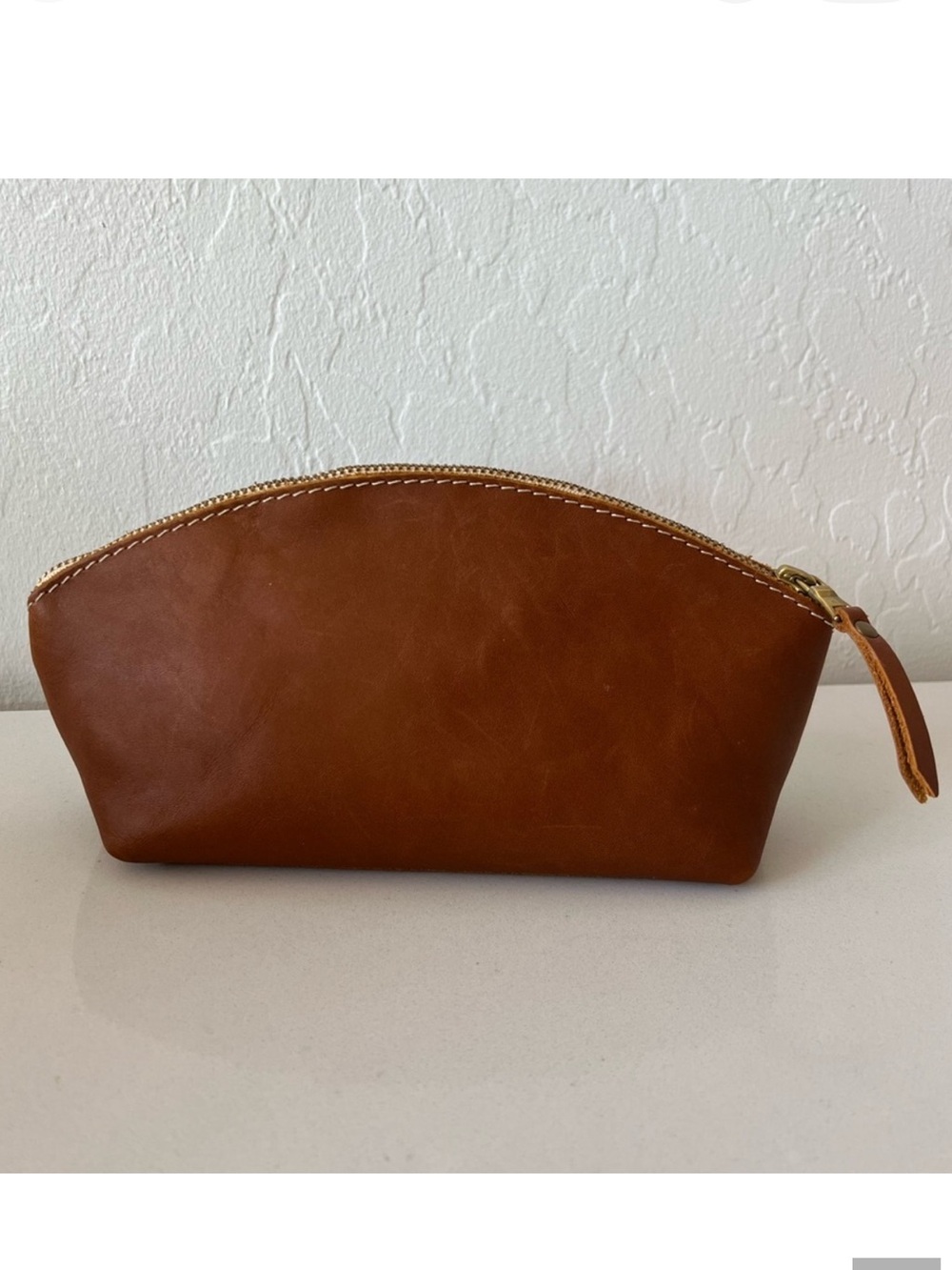 Portland Leather Goods Almost Perfect Eclipse Leather Makeup Bag